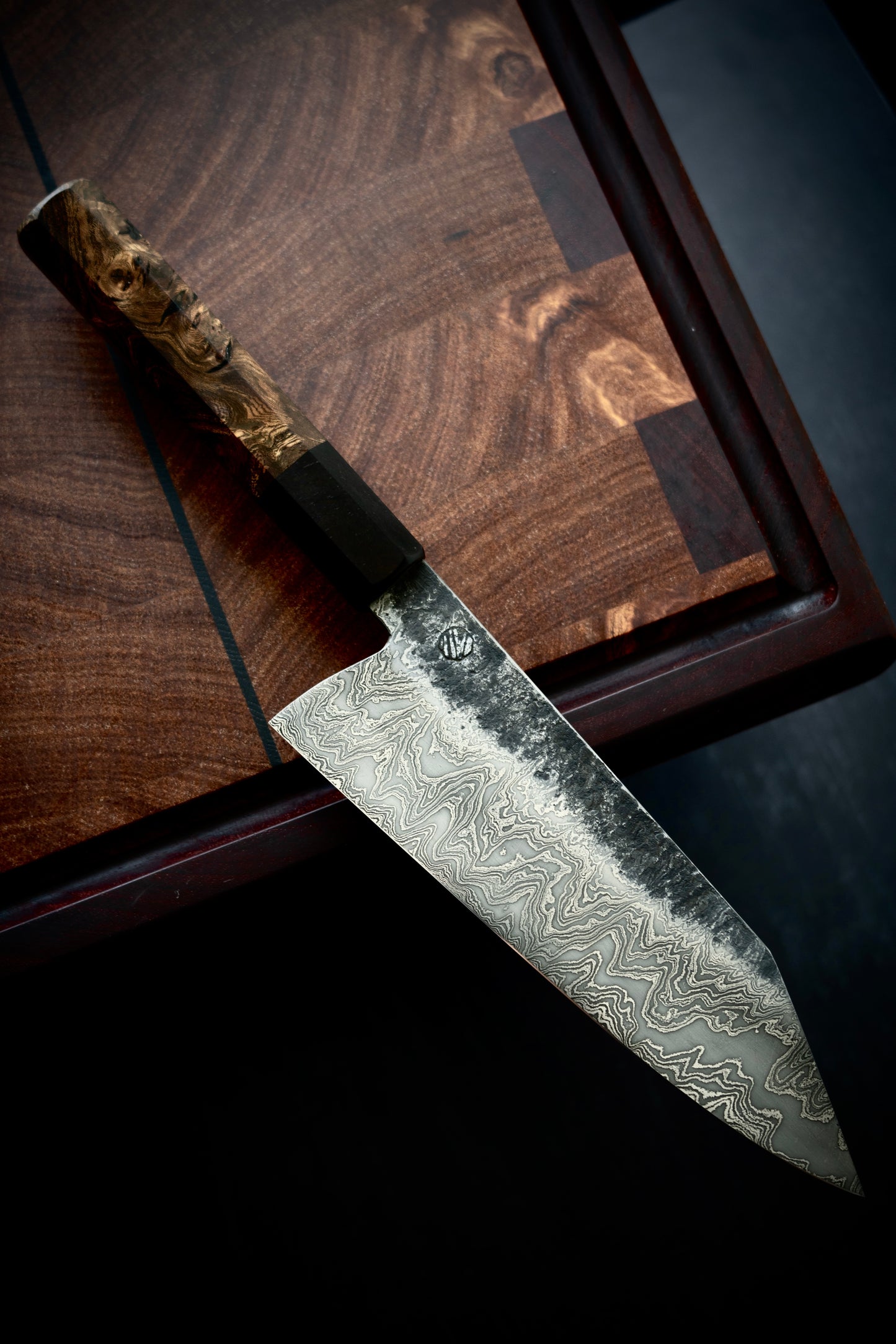 190MM Damascus Bunka V3