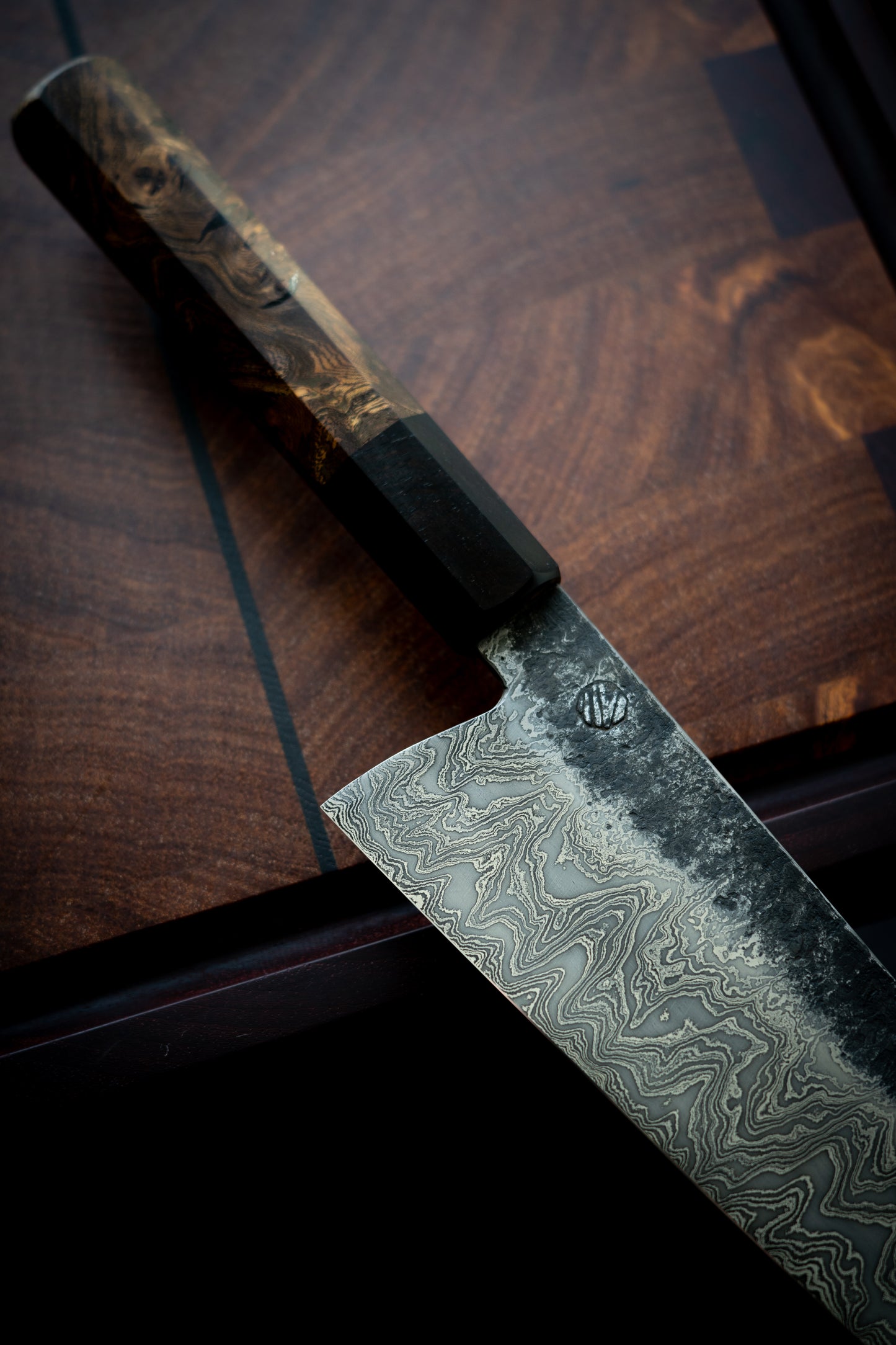 190MM Damascus Bunka V3