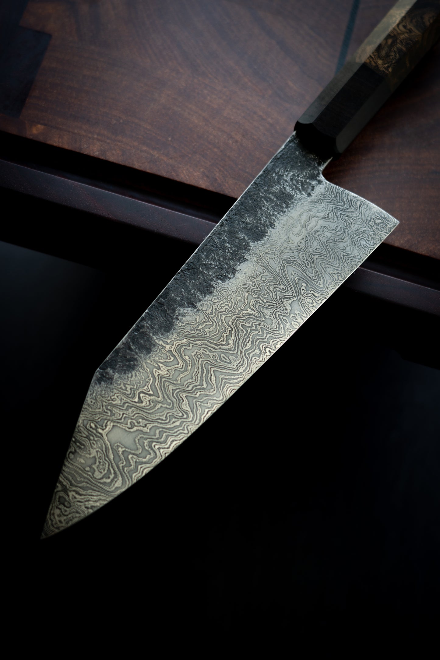 190MM Damascus Bunka V3