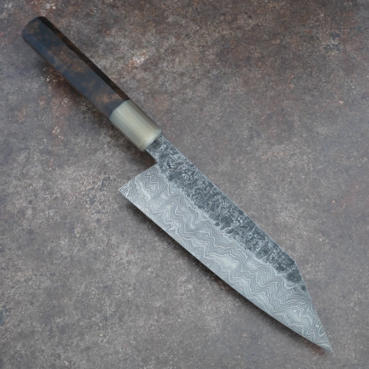 185MM Damascus Bunka With Saya