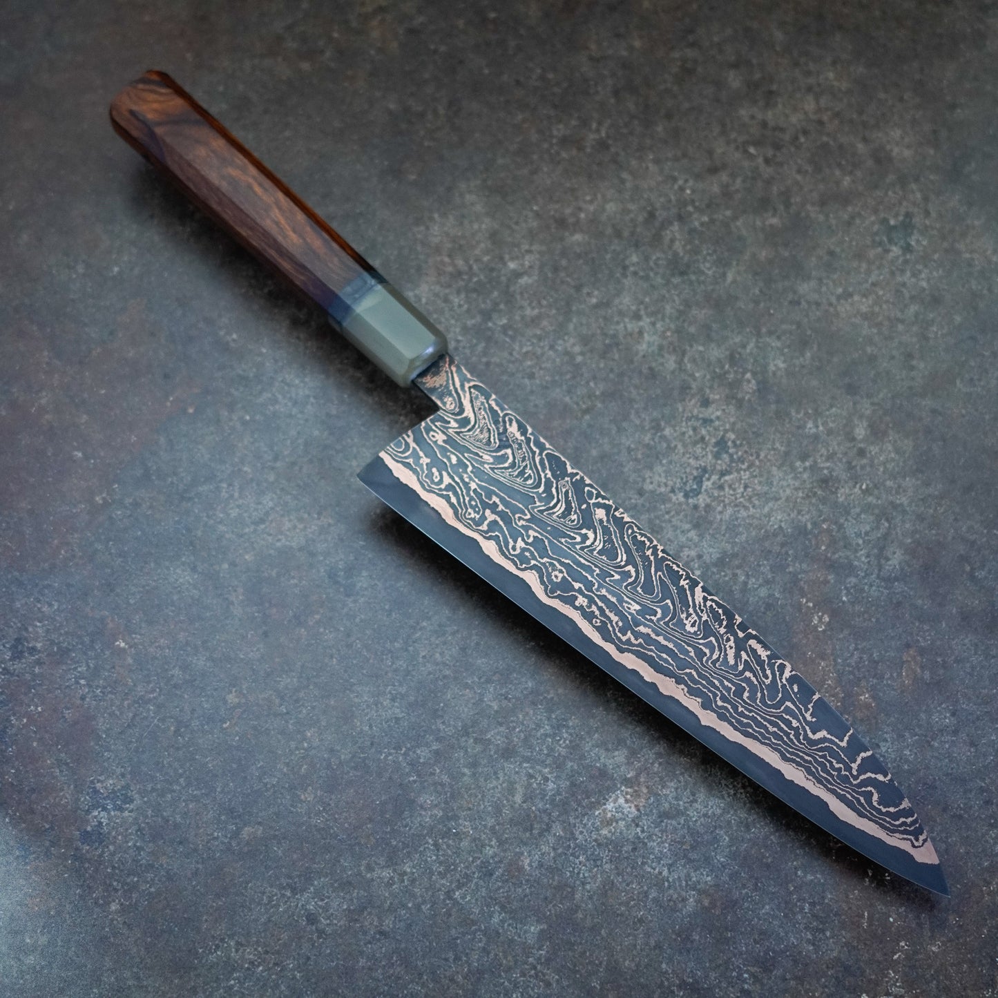 225MM “Coppermascus” gyuto