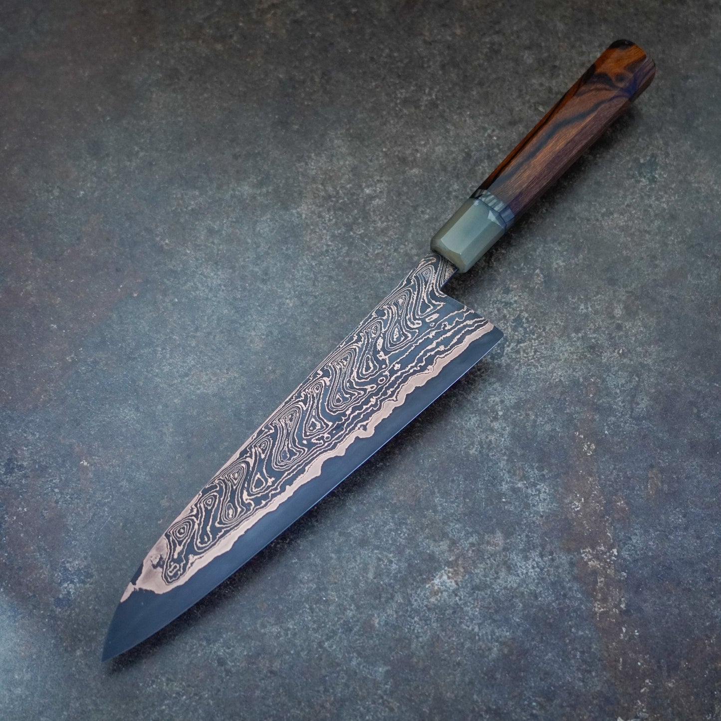 225MM “Coppermascus” gyuto