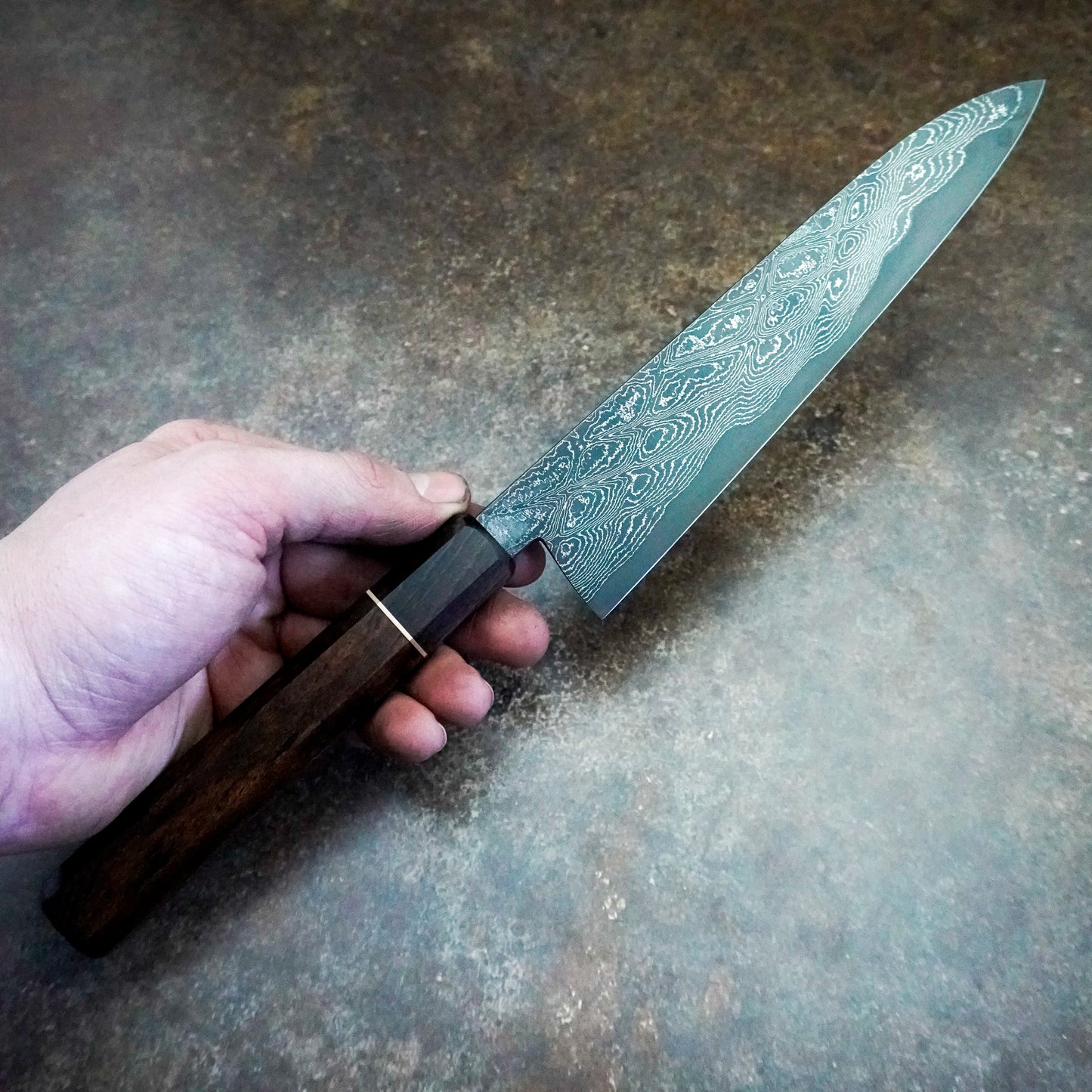 185MM Nickel Damascus Ko-Gyuto