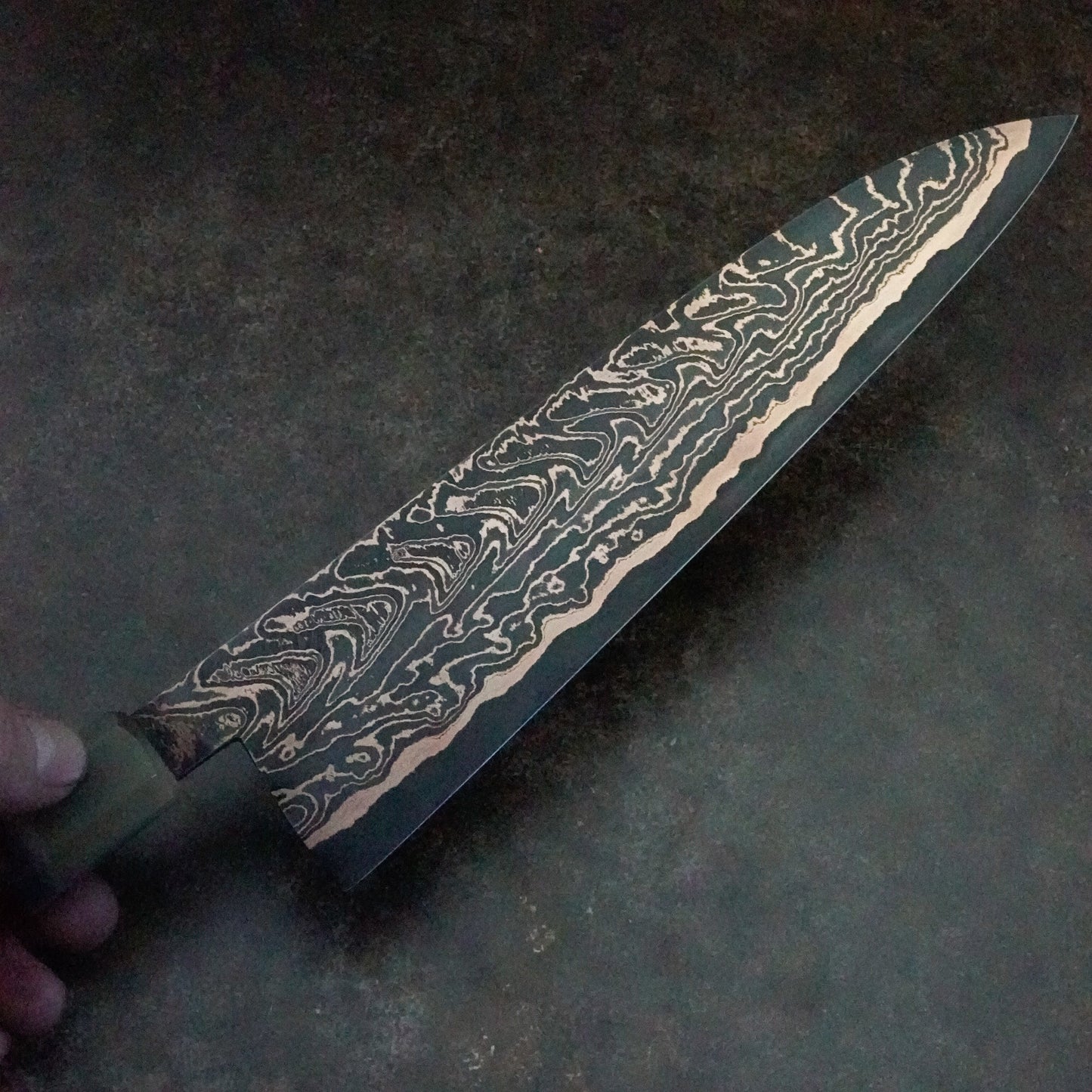 225MM “Coppermascus” gyuto