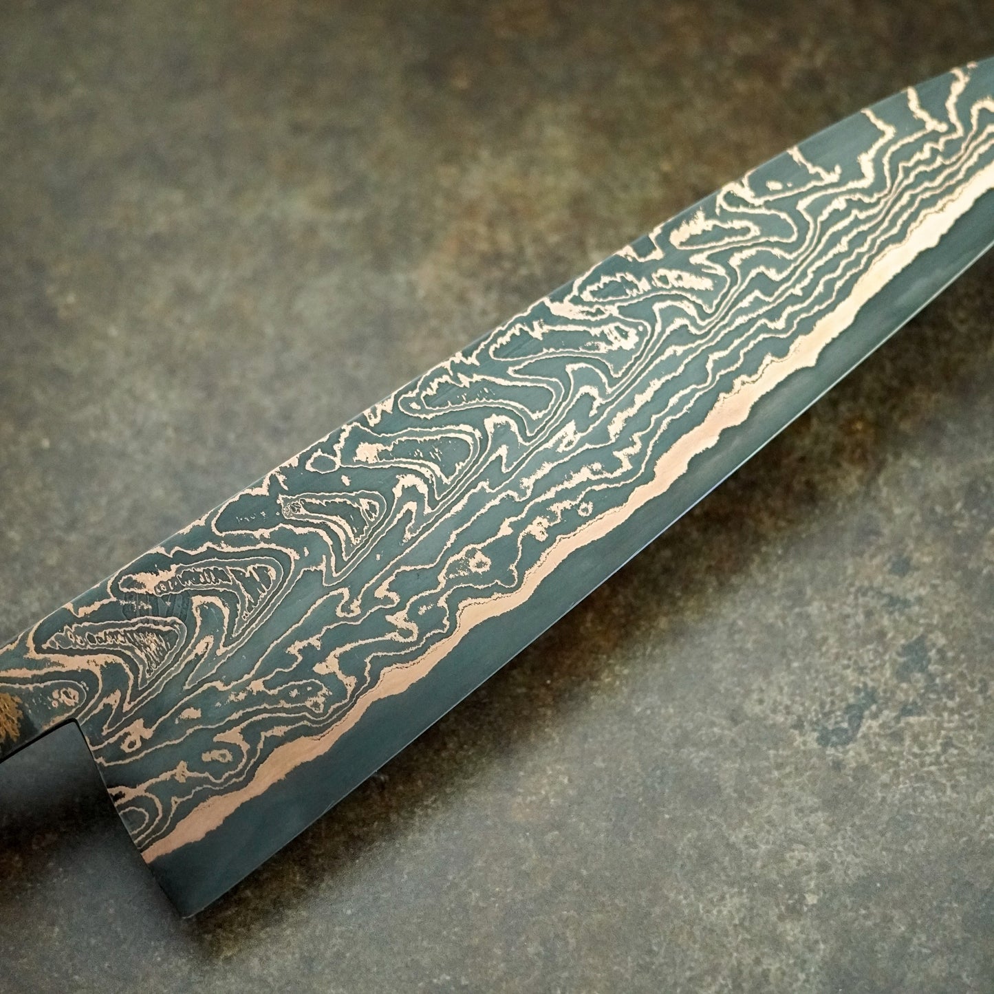 225MM “Coppermascus” gyuto